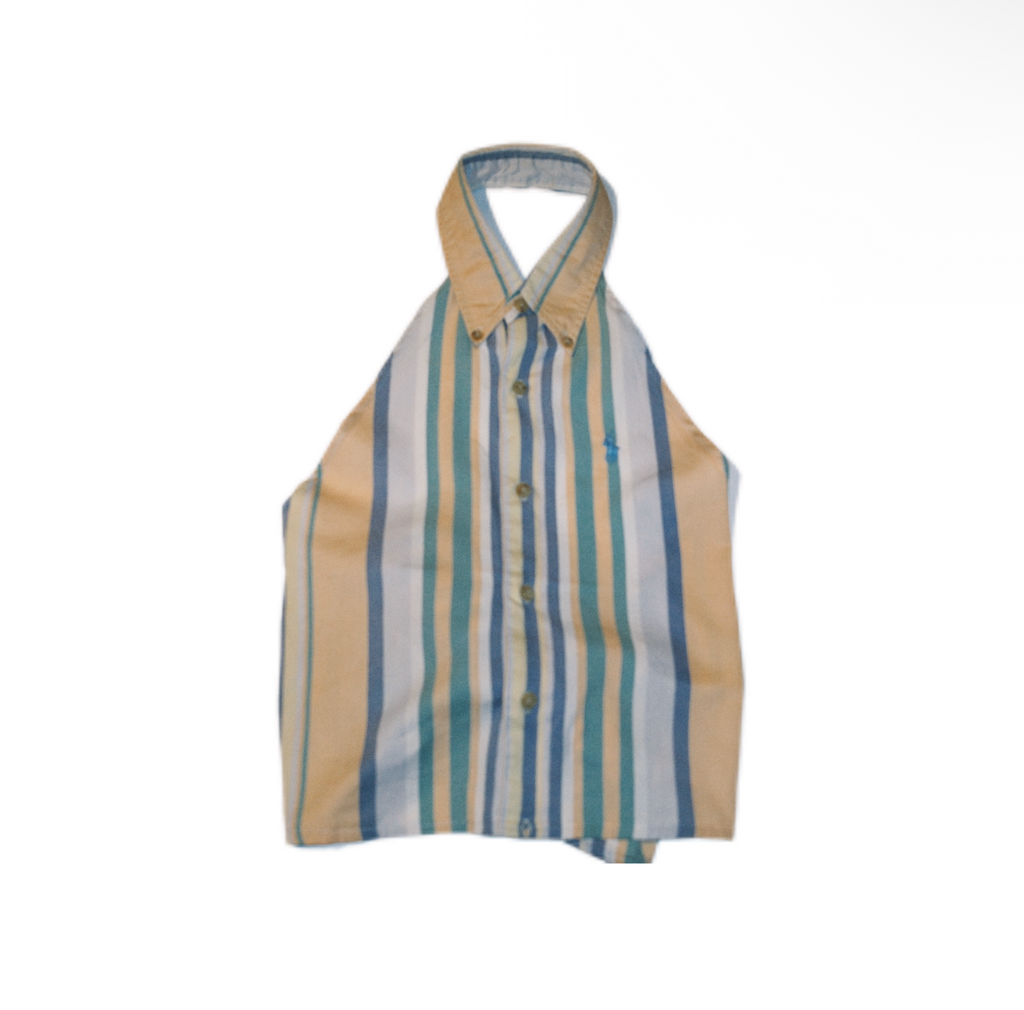 Vintage Polo Ralph Lauren Remake Striped Halter Vest