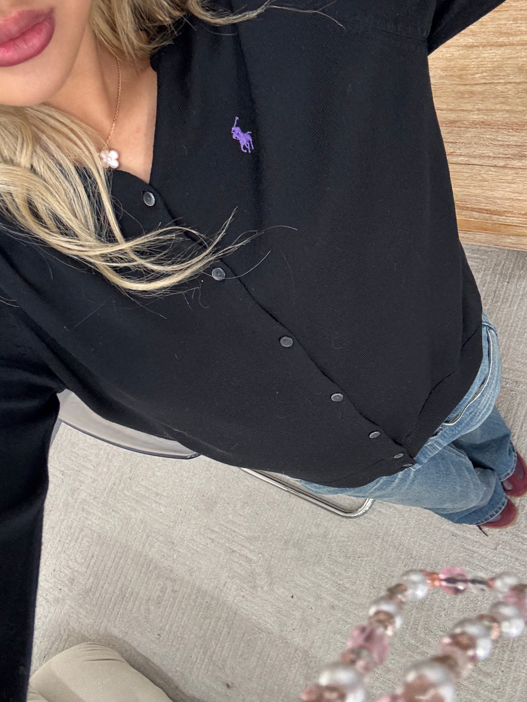 Vintage Polo Ralph Lauren Cotton-Blend Cardigan