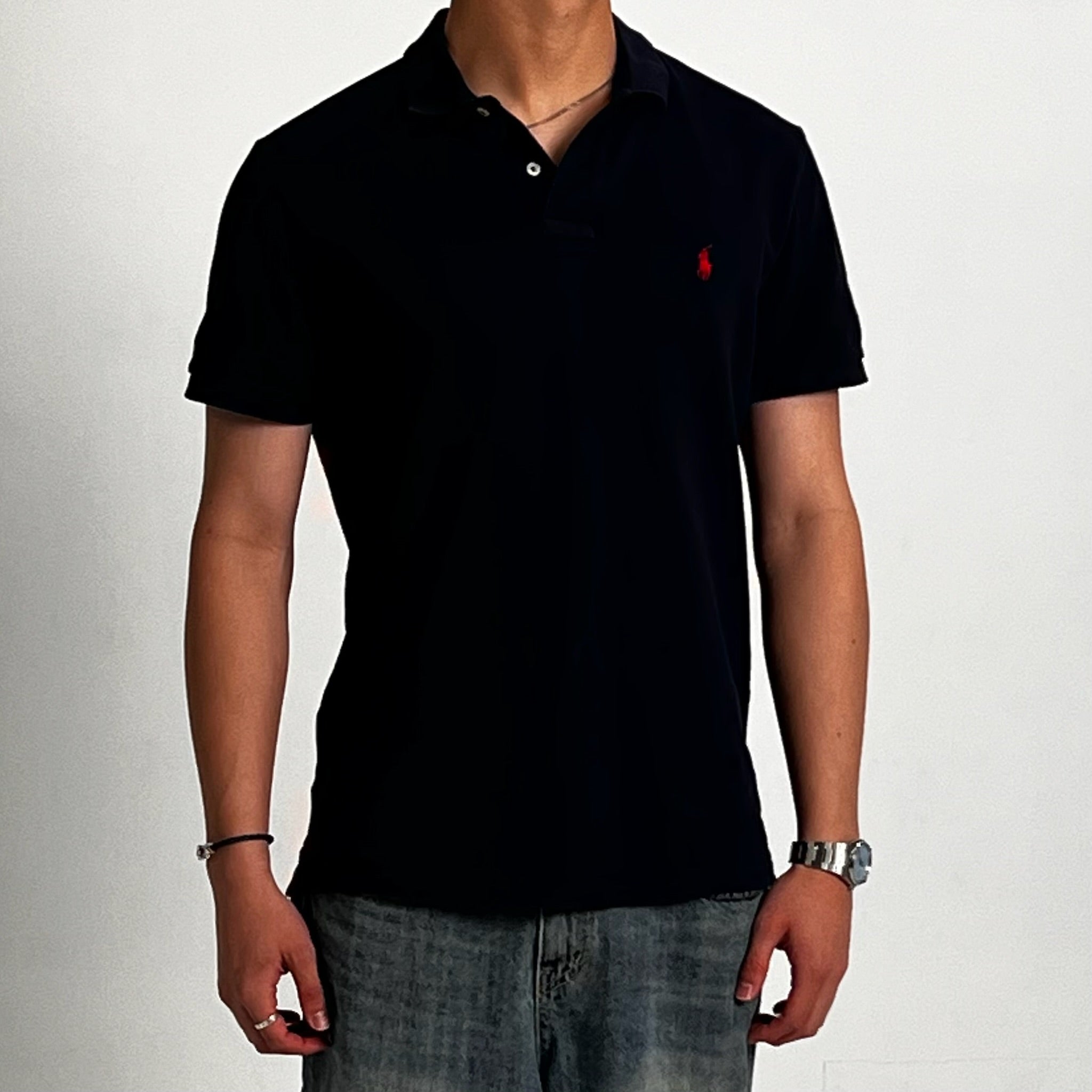 Polo Ralph Lauren Custom Slim Fit Mesh Polo Shirt