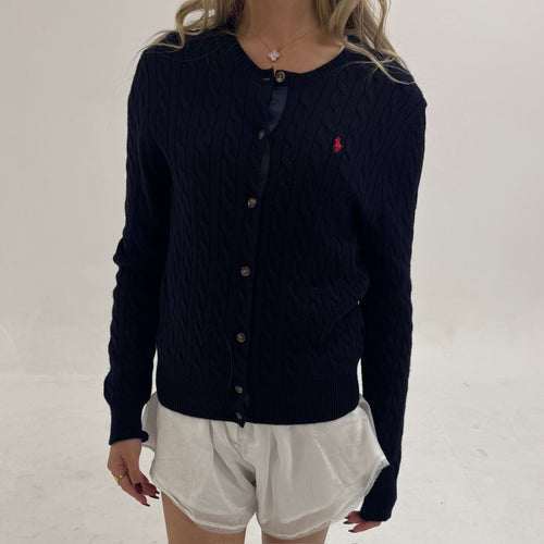 Polo Ralph Lauren Cable-Knit Cotton Crew Neck Cardigan