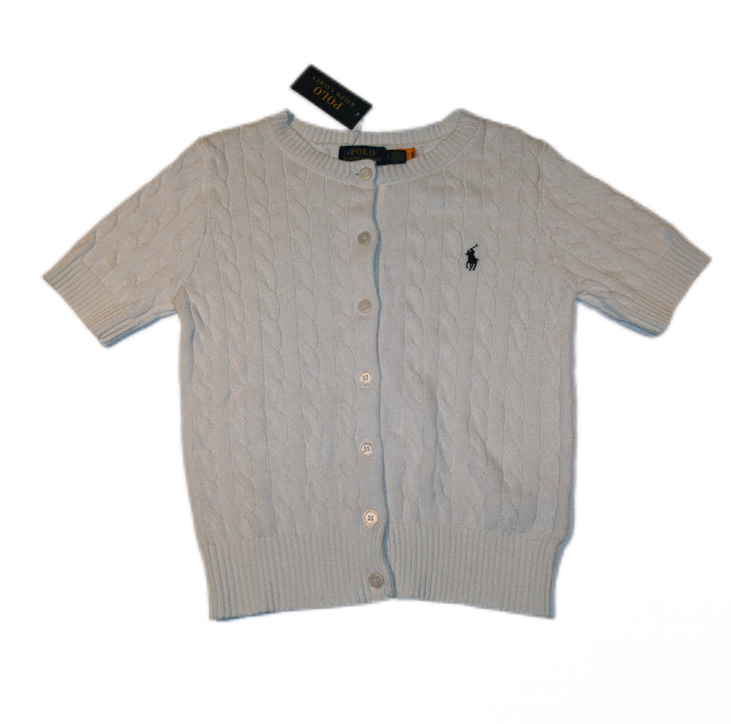 Polo Ralph Lauren White Knit Cardigan