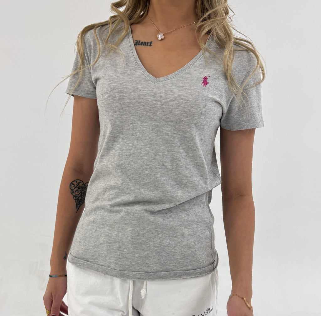 Vintage Ralph Lauren Cotton Jersey V-Neck Tee