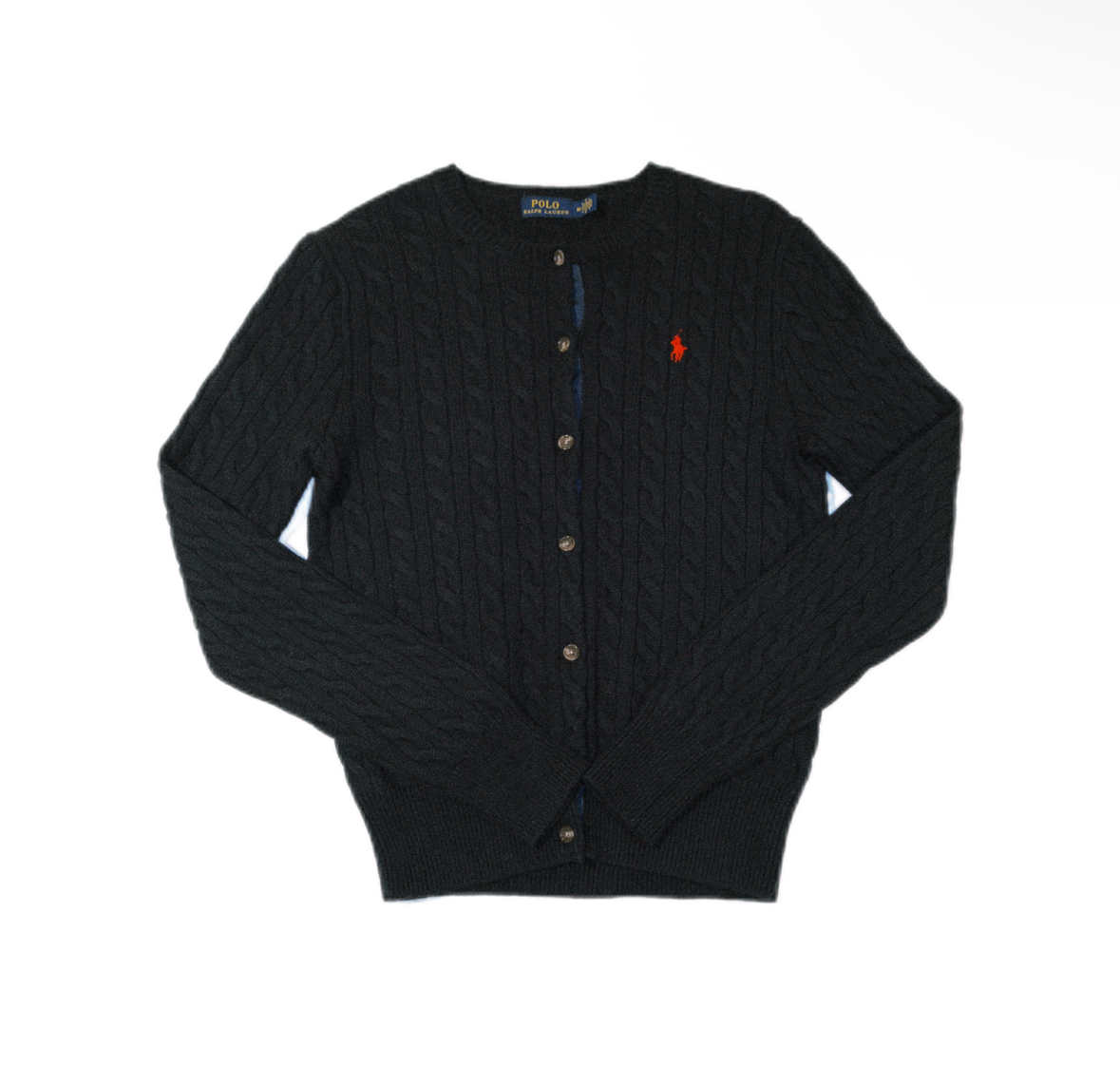 Polo Ralph Lauren Cable-Knit Cotton Crew Neck Cardigan